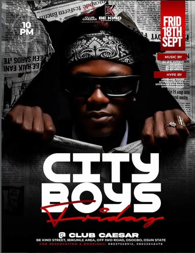 CITY BOYS FRIDAY