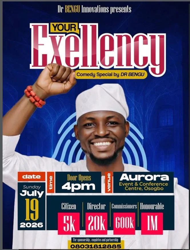 YOUR EXCELLENCY comedy special by Dr Bengu