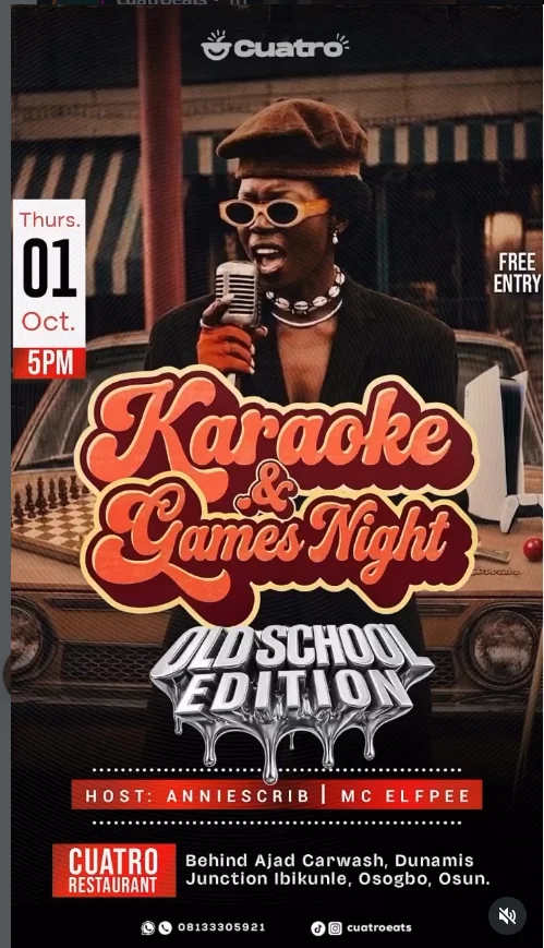 KARAOKE AND GAMES NIGHT - OLD SCHOOL EDITION