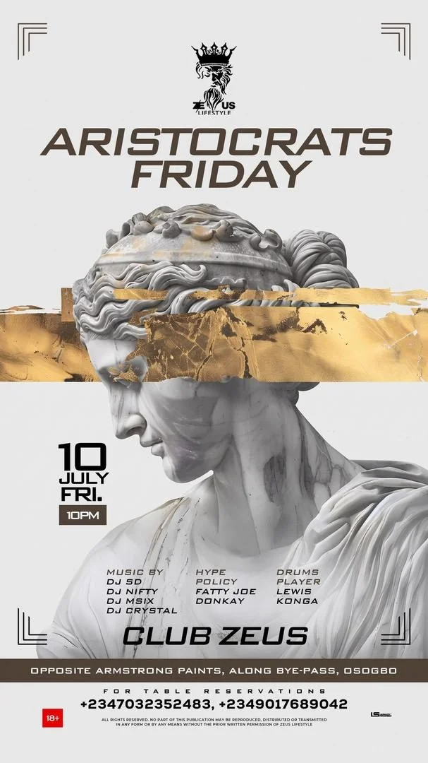 ARISTOCRATS FRIDAY