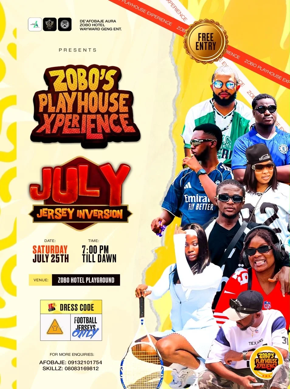 Zobo’s playhouse Xperience____July Jersey Edition