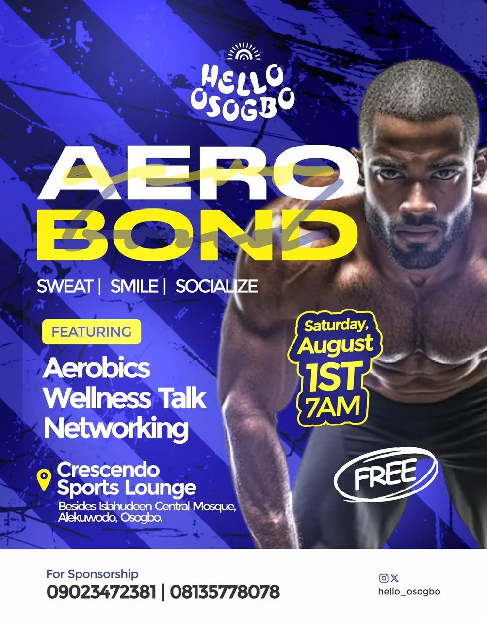 AEROBOND - SWEAT, SMILE, AND SOCIALIZE