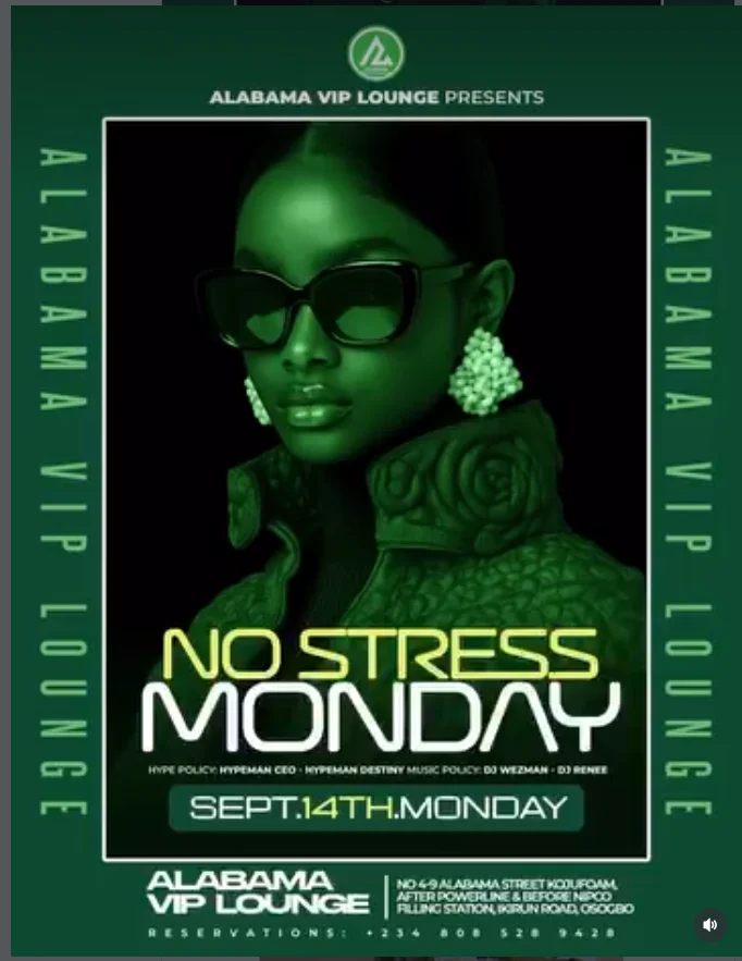  NO STRESS MONDAY