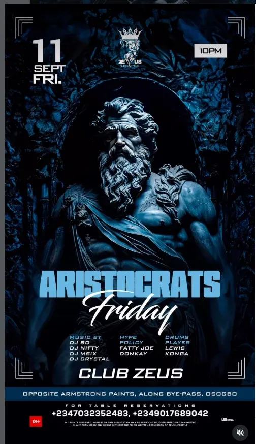 Aristocrats Friday