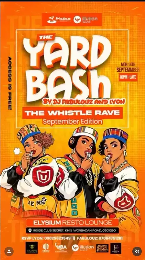 The Yard Bash - WHISTLE RAVE — SEPTEMBER EDITION